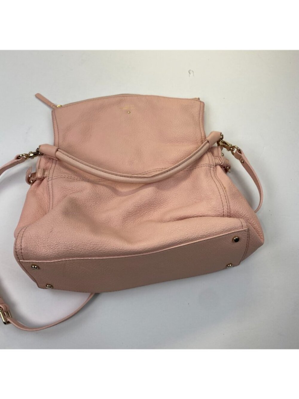 Light Pink Pebbled "Kate Spade" Crossbody Bag And DustBag - Picture 8 of 16